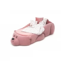 Кровать детская с матрасом и ящиком для белья Sonya Мишка Фламинго